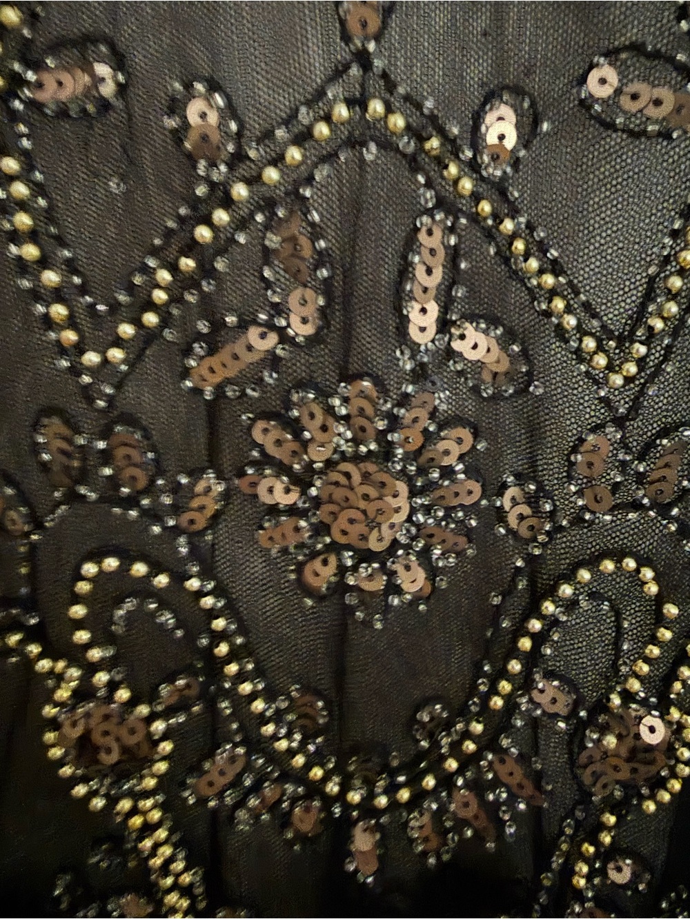 Sona Sheer Black Beaded Tank - Picture 4 of 4